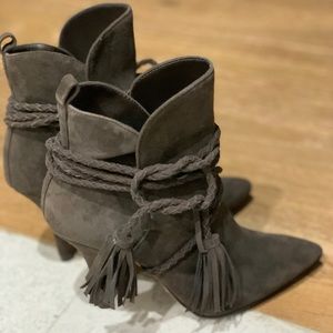 Brand new Schutz pointed toe booties. 3.5 in heel.